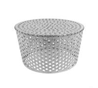 QuivyLivy Stainless Steel Mesh Gutter Guard, Round Drain Filter, 304 Construction, Fits Pipe Sizes 40-200mm For Roof Downspout And Garden Drainage(140-160mm)
