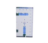 QuivyLivy Transparent Level with Ruler 95mm T Bubble Dual Function Magnetic Level Tool Two Direction Bubble Level SleekLevel for Metal faces
