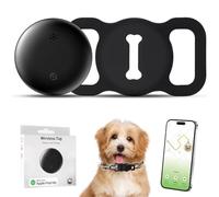 Quixion Cat Tracker, Dog Tracker with No Monthly Fees for Location Tracking, Pet Trackers with Dogs Collar Trackers Holder,Work with Find My(IOS Only),Not GPS Tracker, for All Dogs and All Collars