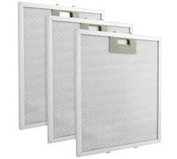 Quixleen 3 Pcs 10.5 x 12 Inch 5-Layer Aluminum Mesh Hood Grease Filter Updated W10169961A Range Hood Filter Replacement Fit for Most Brand of Cooker Hood, Extractor Fan Vent
