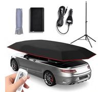 Quixnova Car Sunshade Umbrella with Bracket & Remote Control - Folding Portable Car Protection Sun Protection Awning Cover for Parking, Camping, Barbecue A-4.6M