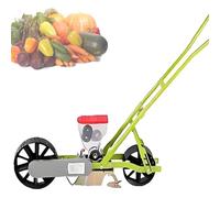 Quixnova Manual Garden Seeder for Vegetable, Peanut and Corn Bean Planters, Adjustable Row Spacing, Plant Spacing and Depth, Farmer 1/2/3/4/5/6 Row Seeding Machine 1Row