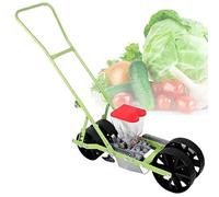 Quixnova Portable Seeding Machine - Precision Manual Seeder for Vegetable Gardens, Peanut, Corn, and Bean Planter, Adjustable Spacing Spreader for Plants in Backyard Farming 2Row