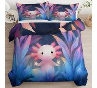 Quixora Super King Duvet Cover Set Magic Fantasy Jungle Animals 3 Pieces Bed Set Brushed Bedding Set Soft Anti Allergic Breathable Non Iron Quilt Cover with Zipper Closure