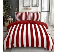 Quixora Super King Duvet Cover Set Stripes Circus Style 3 Pieces Bed Set Brushed Bedding Set Soft Anti Allergic Breathable Non Iron Quilt Cover with Zipper Closure