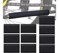 Quixotical 10 PCS Chainstay Protector, Bike Chain Guard Protector with Strong Velcro, Frame Protector for Most Bicycles, Easy Installtion, Neoprene, Black