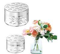 Quixotical 2 pcs Spiral Ikebana Stem Holder, Spiral Ikebana Stem Holder, Transparent Spiral Stem Holder, Reusable Flower Arrangement Holder, DIY Bouquet Twister, for Flowers Vases (S+L)