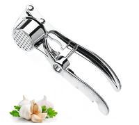 Quixotical 5-in-1 Kitchen Garlic Press, Garlic Mincer Grinder, Garlic Crusher and Ginger Squeezer, Easy-to-Clean Chopper for Vegetables, Nuts, and Garlic
