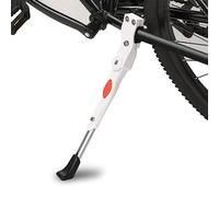 Quixotical Bicycle Kickstand White, Premium Bike Kickstand, Height Adjustable Bicycle Kick Stand, Aluminum Rear Side Bicycle Stand, for Bicycle, Road Bike, Mountain Bike
