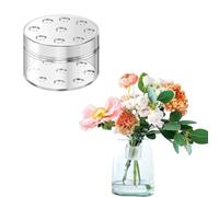 Quixotical Spiral Ikebana Stem Holder, Transparent Reusable Flower Arrangement Holder, DIY Bouquet Twister for Vases, Floral Display (S)