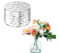 Quixotical Spiral Ikebana Stem Holder, Transparent Reusable Flower Arrangement Holder, DIY Bouquet Twister for Vases, Floral Display (L)