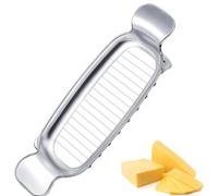 Quixotical Stainless Steel Butter Slicer, Portable Butter Portion Cutter & Cheese Slicer with Ergonomic Handle, Dishwasher Safe Tool for Butter, Cheese & Soft Foods
