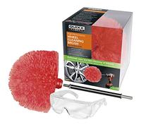 Quixx QWCB1 Wheel Cleaning Brush, Suitable for Cordless Drills and all Wheel Rims Surfaces, Cleans without Scratching the Car Motorcycles and Bicycles Wheels and Rim-bed