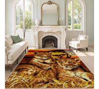 QUIYAEZY Large Latch Hook Kits for Adults, Latch Hook Rug Kits 69 x102 cm Tapestry Kits Rug for Beginners, Pre-Printed Pattern Embroidery Carpet Home Decoration, Rug Making Kit for Beginners