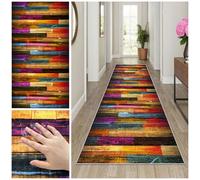 QUIYAEZY Runner Rugs for Hallways, Non-Slip Narrow Rug, Kitchen Runner Rugs Washable, Low Pile Indoor Entryway Mats, Long Carpet Runner for Hallway, Laundry, Living Room, kitchen, Bedroom 50 x 200 cm