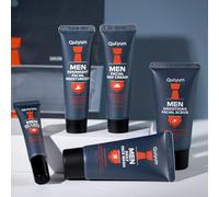 Quiyum Men’s Skincare Set, Daily Face Wash,Smoothing Scrub,Day & Night Eye Cream,Day Cream & Overnight Moisturiser, Hydrating, Anti-Aging & Oil Control, Birthday Anniversary Face Gifts Kit for Him Dad