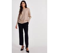 Quiz Beige Knit Foil Detail Jumper Beige XL