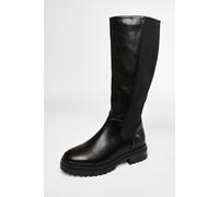 Quiz Black Faux Leather Knee High Boots Black 6