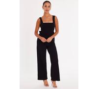 Quiz Women's Black Petite Bow Back Jumpsuit | Size: 8 Quiz Black 8