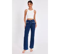 Quiz Blue Diamante Front Pocket Jeans Blue 8