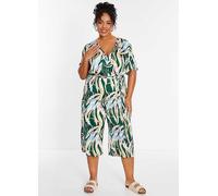 Quiz Curve Multi Tropical Wrap Front Culotte Jumpsuit Multi