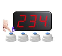 Quiz Game Buzzer, Talent Show Buzzer, 3 Answer Modes, 100M Transmission Distance, Supports Up To 32 Groups Of Simultaneous Answers, Suitable for Competition Game Shows