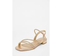 Quiz Gold Diamante Strappy Sandals Gold 3