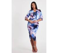 Quiz Women's Multi Floral Cropped Jacket | Size: 6 Quiz Multicolor 6