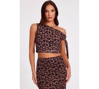 Quiz Multi Leopard Print Crop Top Multi 18