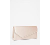 Quiz Off White Diamante Envelope Clutch Off White One Size