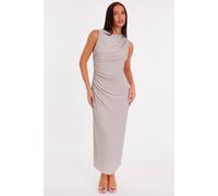 Quiz Off White Glitter Midaxi Dress Off White 16