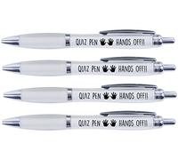 QUIZ PEN HANDS OFF!!, 4 PRINTED PENS FOR THE QUIZ