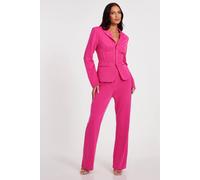 Quiz Women's Pink Tailored Blazer | Size: 8 Quiz Pink 8