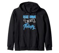 Quiz Puzzle Relief Humor Mental Escape Fun Quote Zip Hoodie