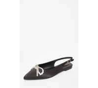 Quiz Women's Black Diamante Bow Pumps | Size: 6 Quiz Black 6