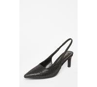 Quiz Women's Black Diamante Sling Back Heels | Size: 8 Quiz Black 8