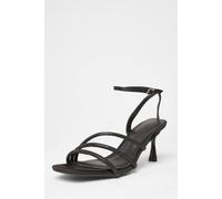 Quiz Women's Black Diamante Strappy Heels | Size: 4 Quiz Black 4