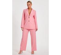 Quiz Women's Coral Wide Leg Tailored Trousers | Size: 6 Quiz Coral 6