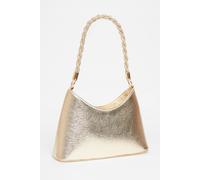 Quiz Gold Diamante Twist Handle Bag Gold One Size
