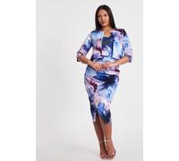 Quiz Women's Multi Floral Cropped Jacket | Size: 8 Quiz Multicolor 8