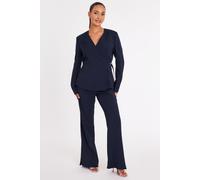 Quiz Women's Navy Tailored Trousers | Size: 6 Quiz Navy 6