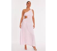 Quiz Women's Pale Pink Asymmetric Cut Out Midaxi Dress | Size: 8 Quiz Pale Pink 8