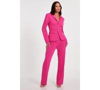 Quiz Women's Pink Tailored Blazer | Size: 10 Quiz Pink 10
