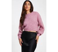 Quiz Women's Pink Tinsel Knit Jumper | Size: Medium Quiz Pink M