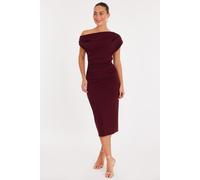 Quiz Women's Wine Drop Shoulder Midi Dress | Size: 20 Quiz Wine 20
