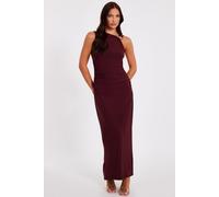 Quiz Women's Wine Gold Buckle Midaxi Dress | Size: 8 Quiz Wine 8