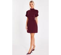Quiz Women's Wine High Neck Mini Dress | Size: 6 Quiz Wine 6