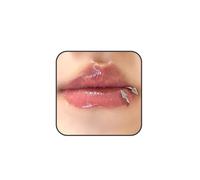 Quizzhe Nose Rings Spiral Lip Rings Punk Spike Lower Labret Studs Cartilage Tragus Helix Piercing Jewelry Spike Stud Earrings Stainless Steel Angel Fangs Piercing Jewelry for Men and Women (Double