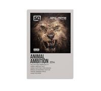 QUJIAOFUMEISUU Animal Ambition_ An Untamed Desire To Win by 50 Cent Poster Aesthetic Canvas Print Room Aesthetic Wall Art 08x12inch(20x30cm) Unframe-Animal Ambition_ An Untamed Desire To Win by