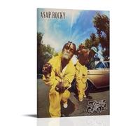 QUJIAOFUMEISUU ASAP ROCKY Poster Aesthetic Canvas Print Room Aesthetic Wall Art 08x12inch(20x30cm) Frame-ASAP ROCKY